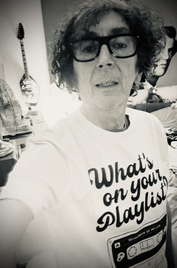 ‘What’s on your playlist?’ T-shirt - Image 3