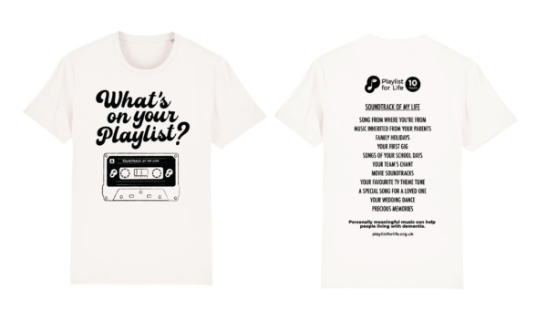 ‘What’s on your playlist?’ T-shirt - Image 2