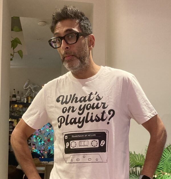 ‘What’s on your playlist?’ T-shirt - Image 11